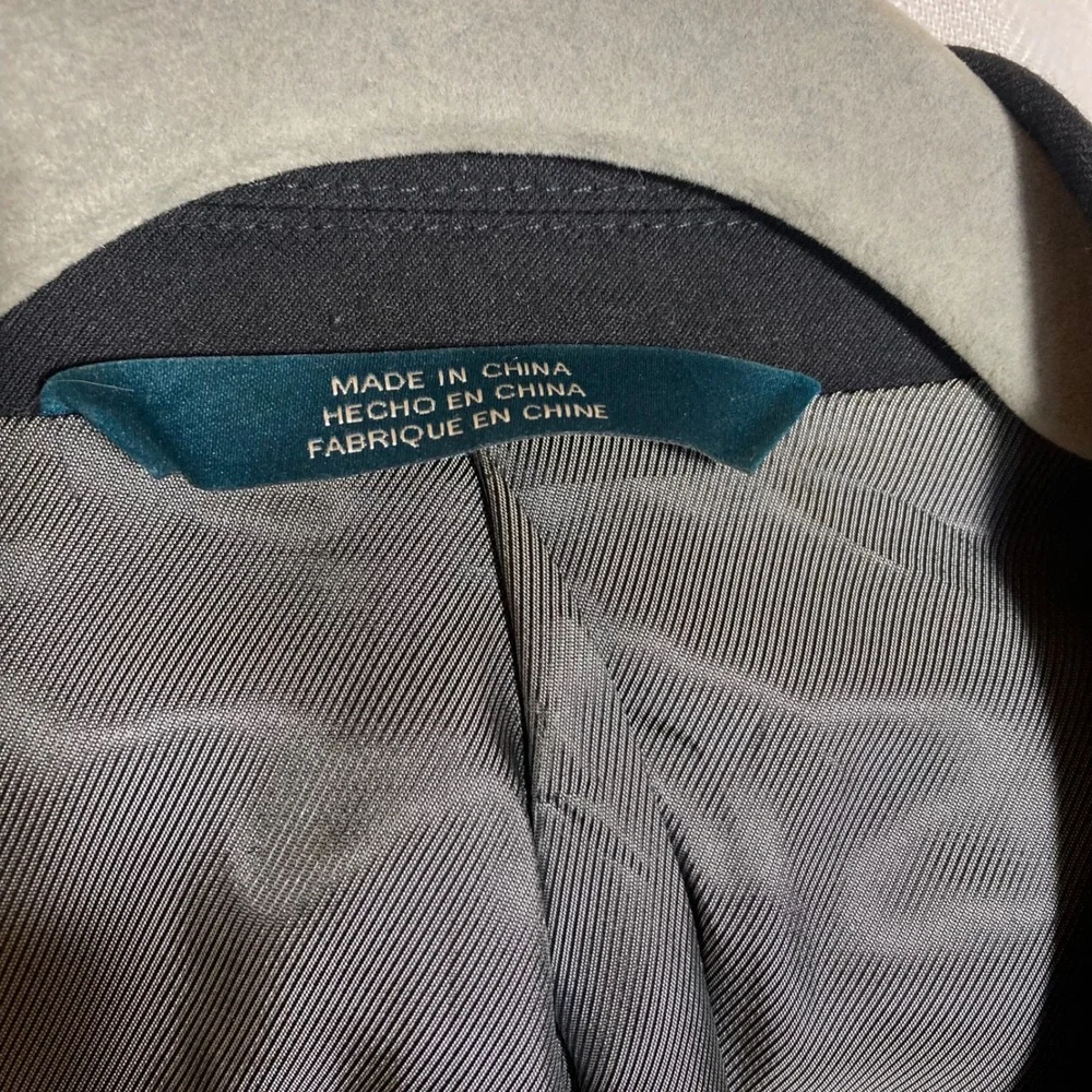 Perry Ellis Men's Slim Fit Black Blazer‎ Suit Jacket Sport Coat Size 46 Regular